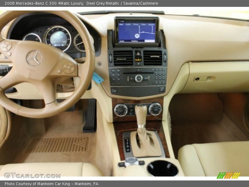 Steel Grey Metallic / Savanna/Cashmere 2008 Mercedes-Benz C 300 4Matic Luxury