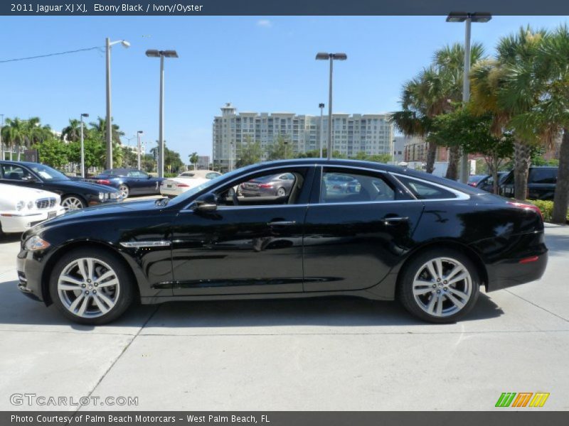 Ebony Black / Ivory/Oyster 2011 Jaguar XJ XJ