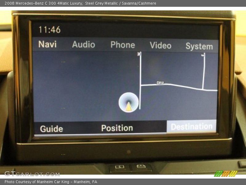 Steel Grey Metallic / Savanna/Cashmere 2008 Mercedes-Benz C 300 4Matic Luxury