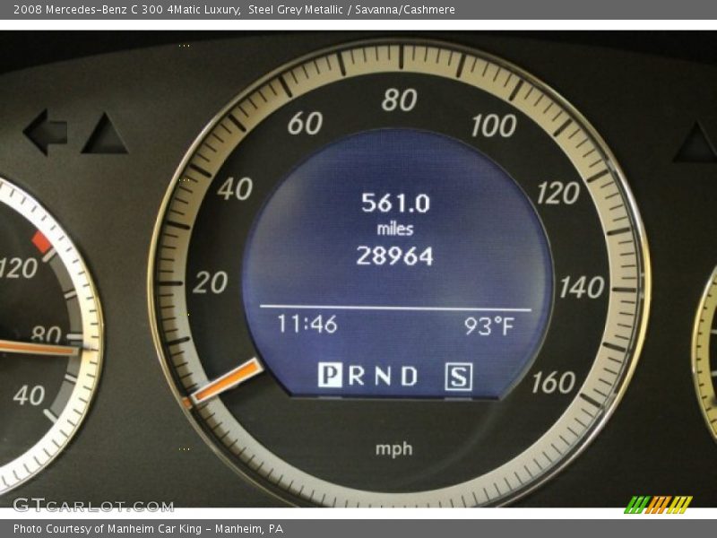 Steel Grey Metallic / Savanna/Cashmere 2008 Mercedes-Benz C 300 4Matic Luxury