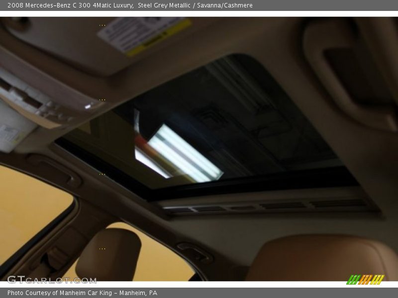 Steel Grey Metallic / Savanna/Cashmere 2008 Mercedes-Benz C 300 4Matic Luxury