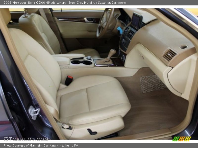 Steel Grey Metallic / Savanna/Cashmere 2008 Mercedes-Benz C 300 4Matic Luxury