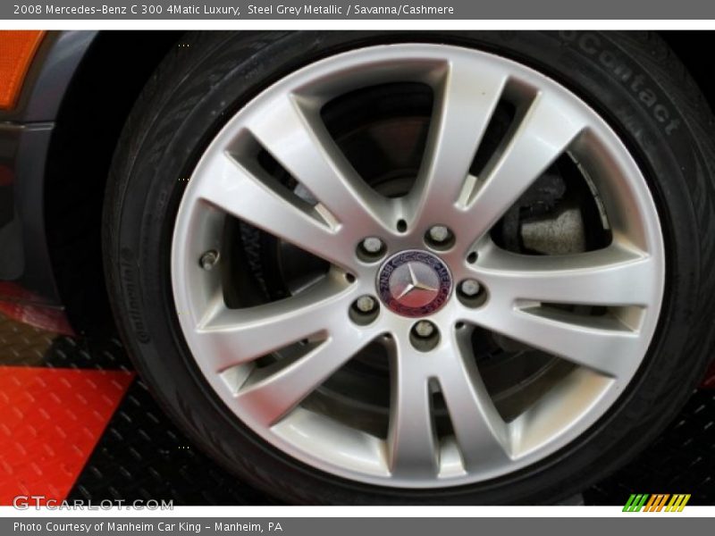 Steel Grey Metallic / Savanna/Cashmere 2008 Mercedes-Benz C 300 4Matic Luxury