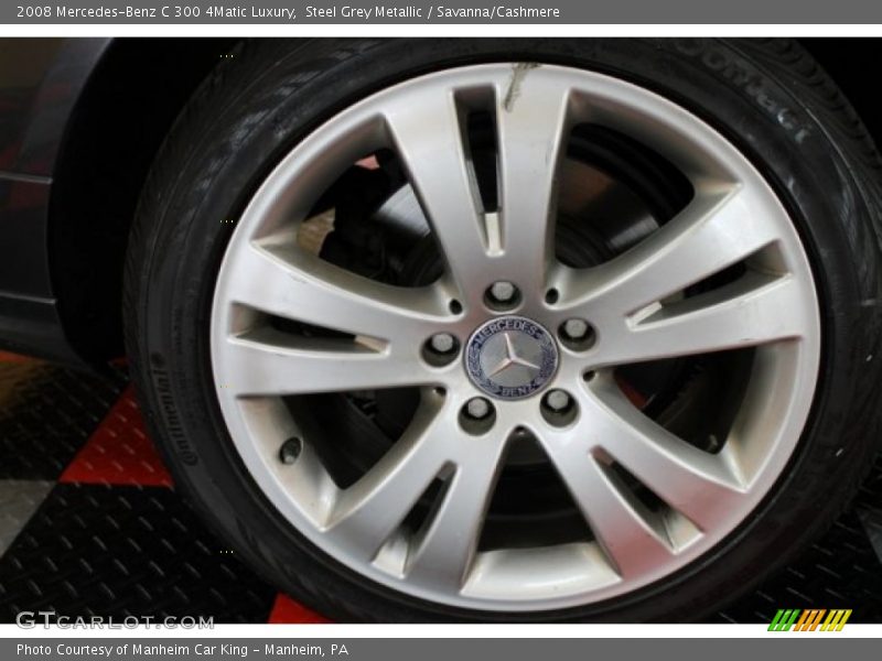 Steel Grey Metallic / Savanna/Cashmere 2008 Mercedes-Benz C 300 4Matic Luxury