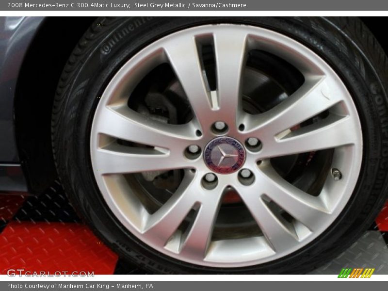 Steel Grey Metallic / Savanna/Cashmere 2008 Mercedes-Benz C 300 4Matic Luxury