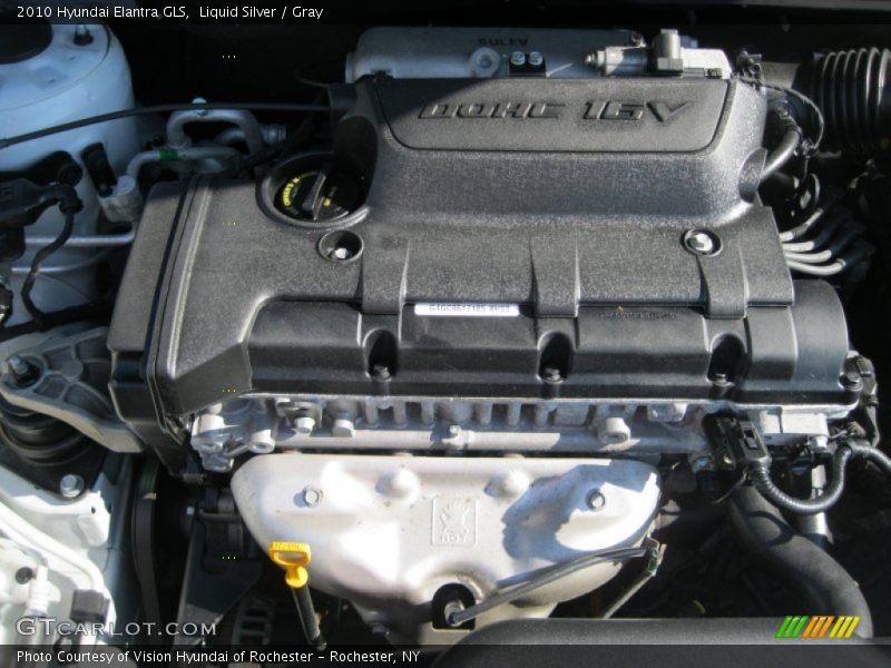 Liquid Silver / Gray 2010 Hyundai Elantra GLS