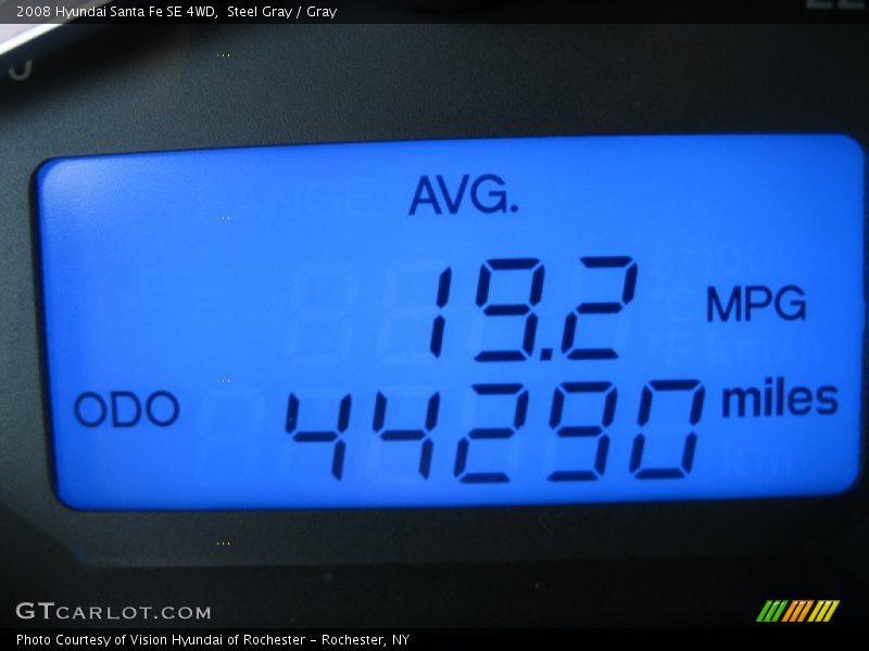 Steel Gray / Gray 2008 Hyundai Santa Fe SE 4WD