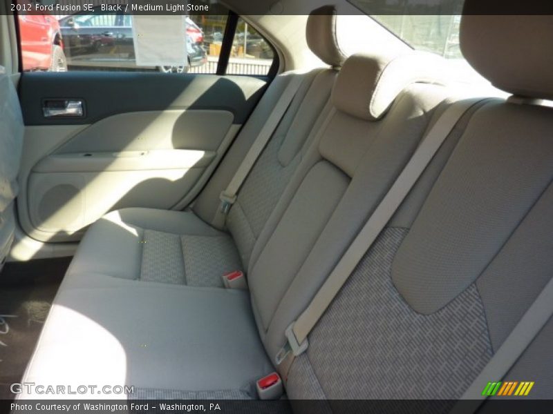 Black / Medium Light Stone 2012 Ford Fusion SE
