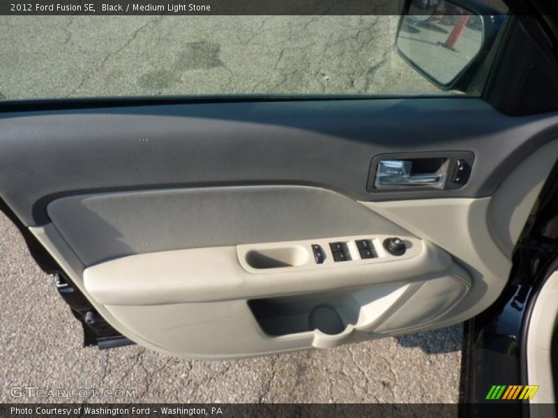 Black / Medium Light Stone 2012 Ford Fusion SE