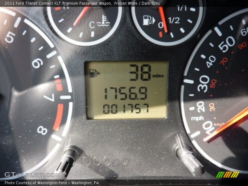 Frozen White / Dark Grey 2011 Ford Transit Connect XLT Premium Passenger Wagon