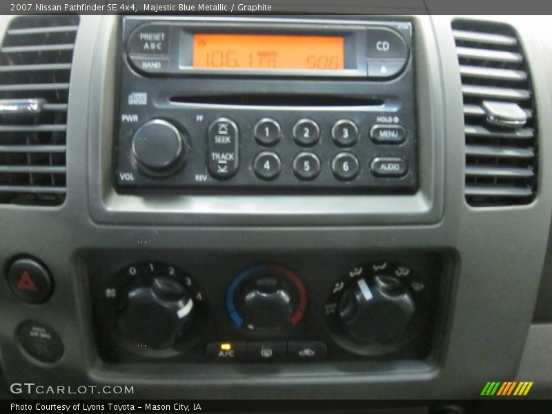 Majestic Blue Metallic / Graphite 2007 Nissan Pathfinder SE 4x4