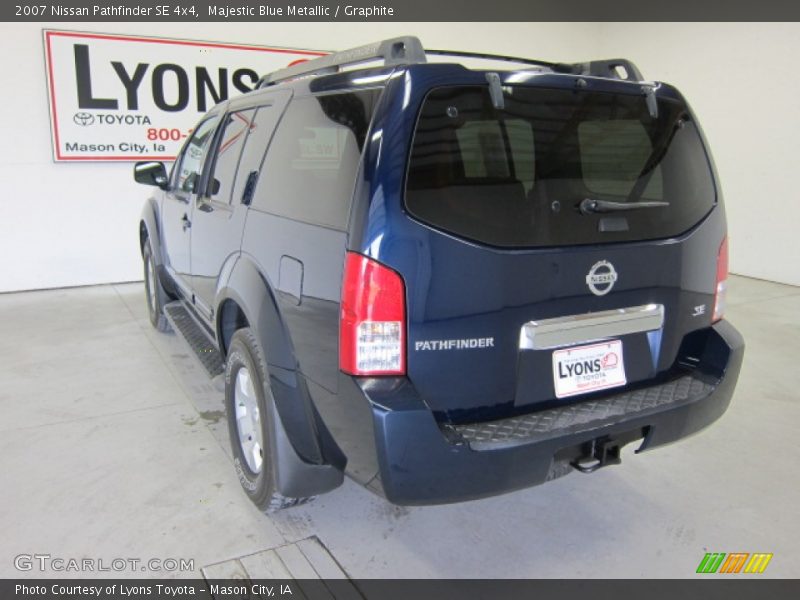 Majestic Blue Metallic / Graphite 2007 Nissan Pathfinder SE 4x4