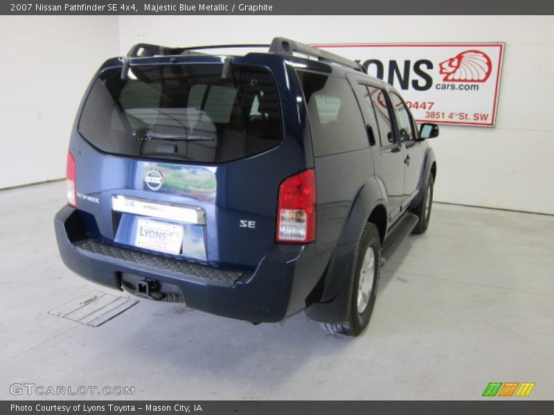 Majestic Blue Metallic / Graphite 2007 Nissan Pathfinder SE 4x4