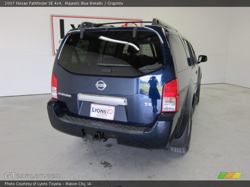 Majestic Blue Metallic / Graphite 2007 Nissan Pathfinder SE 4x4