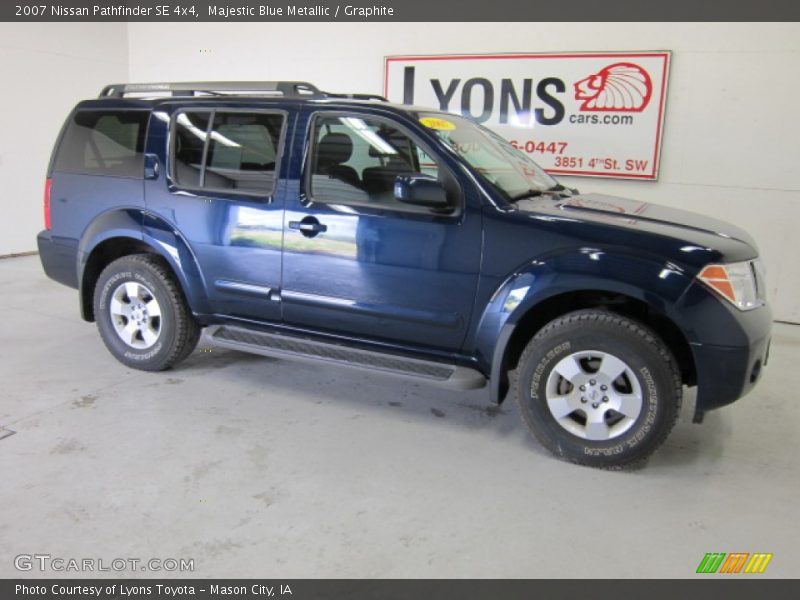 Majestic Blue Metallic / Graphite 2007 Nissan Pathfinder SE 4x4