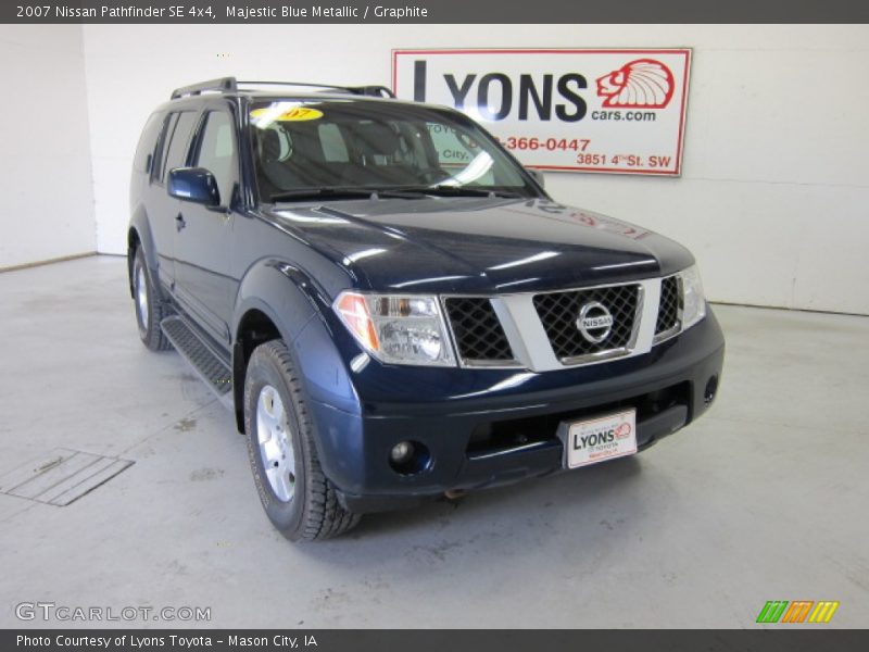 Majestic Blue Metallic / Graphite 2007 Nissan Pathfinder SE 4x4