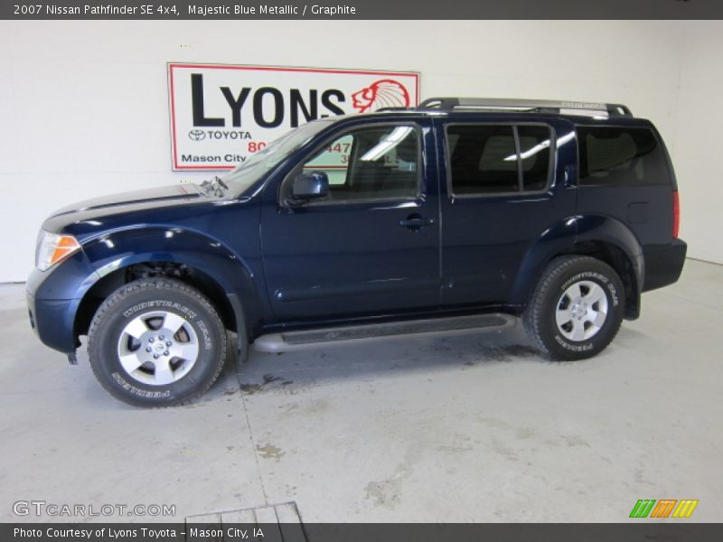Majestic Blue Metallic / Graphite 2007 Nissan Pathfinder SE 4x4