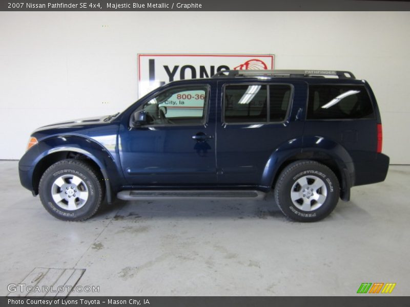Majestic Blue Metallic / Graphite 2007 Nissan Pathfinder SE 4x4