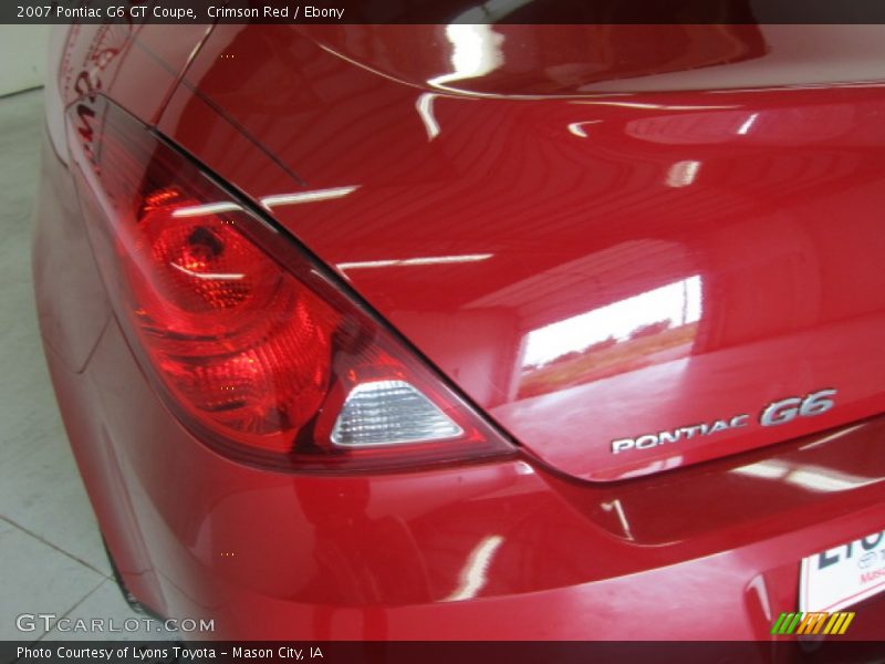 Crimson Red / Ebony 2007 Pontiac G6 GT Coupe