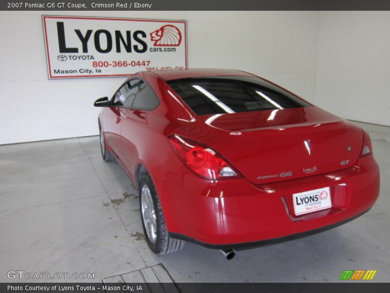 Crimson Red / Ebony 2007 Pontiac G6 GT Coupe
