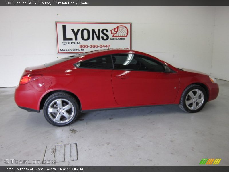 Crimson Red / Ebony 2007 Pontiac G6 GT Coupe