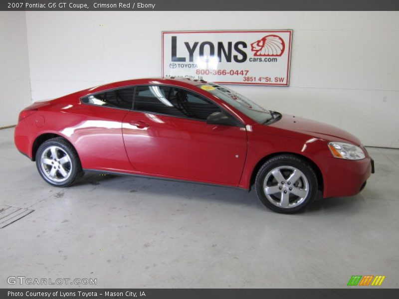 Crimson Red / Ebony 2007 Pontiac G6 GT Coupe