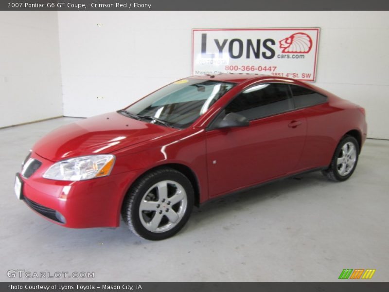 Crimson Red / Ebony 2007 Pontiac G6 GT Coupe