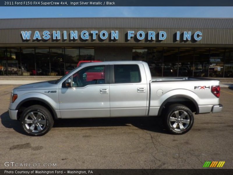 Ingot Silver Metallic / Black 2011 Ford F150 FX4 SuperCrew 4x4