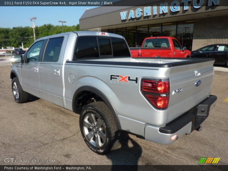 Ingot Silver Metallic / Black 2011 Ford F150 FX4 SuperCrew 4x4