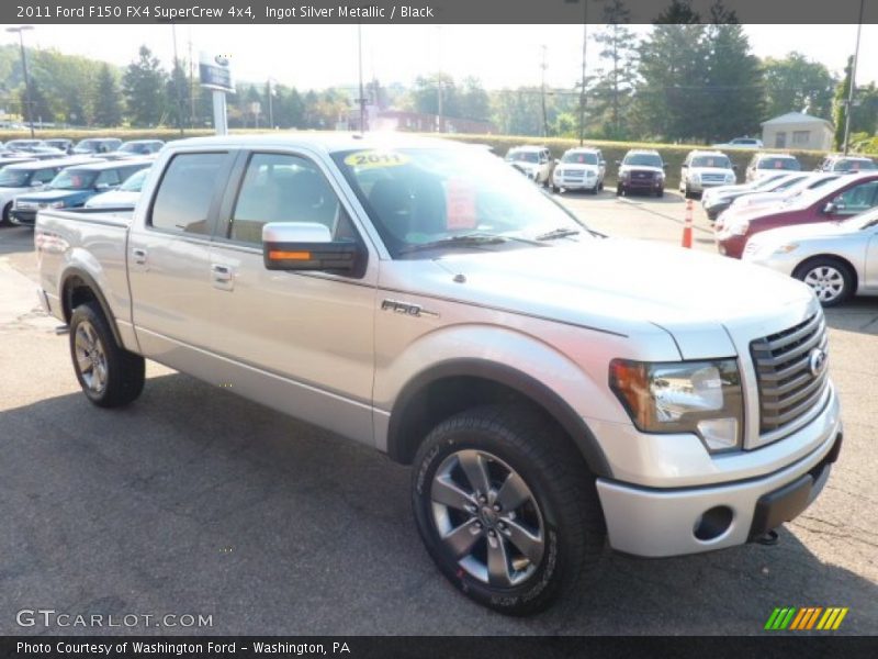 Ingot Silver Metallic / Black 2011 Ford F150 FX4 SuperCrew 4x4