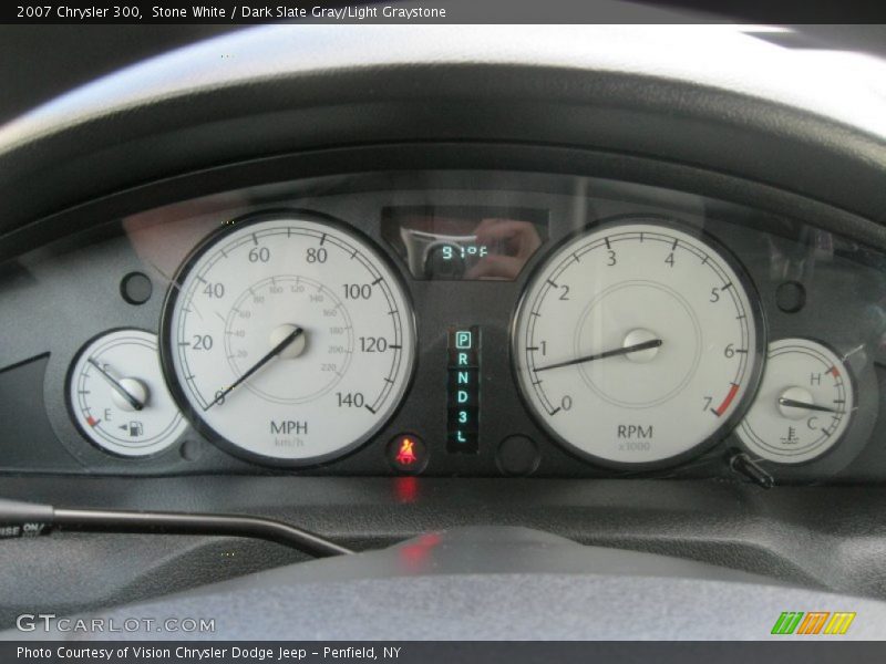 Stone White / Dark Slate Gray/Light Graystone 2007 Chrysler 300