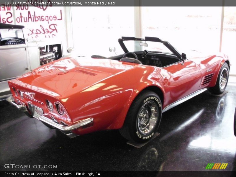 Monza Red / Red 1970 Chevrolet Corvette Stingray Convertible