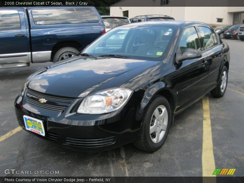 Black / Gray 2008 Chevrolet Cobalt LT Sedan