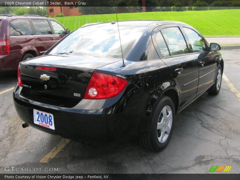 Black / Gray 2008 Chevrolet Cobalt LT Sedan