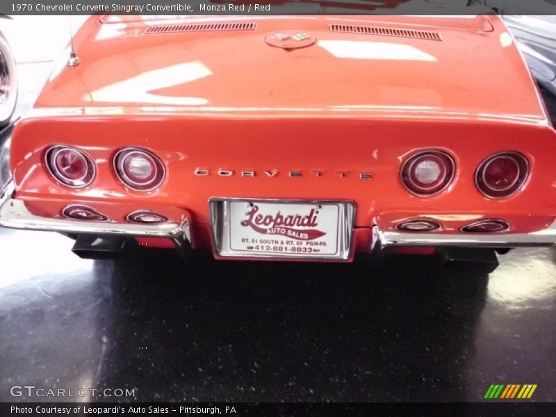 Monza Red / Red 1970 Chevrolet Corvette Stingray Convertible