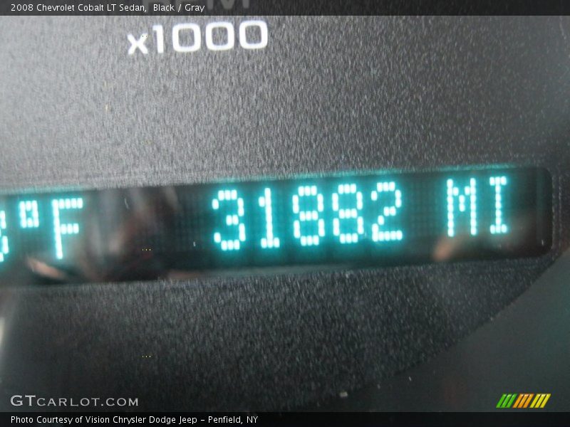 Black / Gray 2008 Chevrolet Cobalt LT Sedan