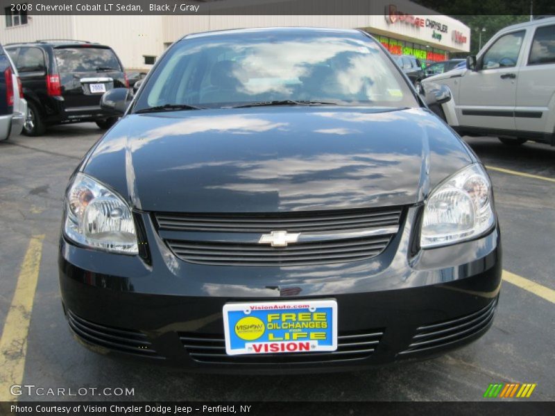 Black / Gray 2008 Chevrolet Cobalt LT Sedan