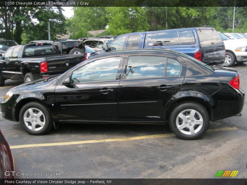 Black / Gray 2008 Chevrolet Cobalt LT Sedan