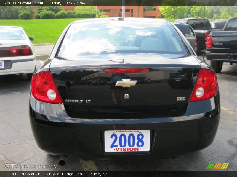 Black / Gray 2008 Chevrolet Cobalt LT Sedan