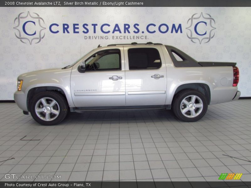 Silver Birch Metallic / Ebony/Light Cashmere 2008 Chevrolet Avalanche LTZ