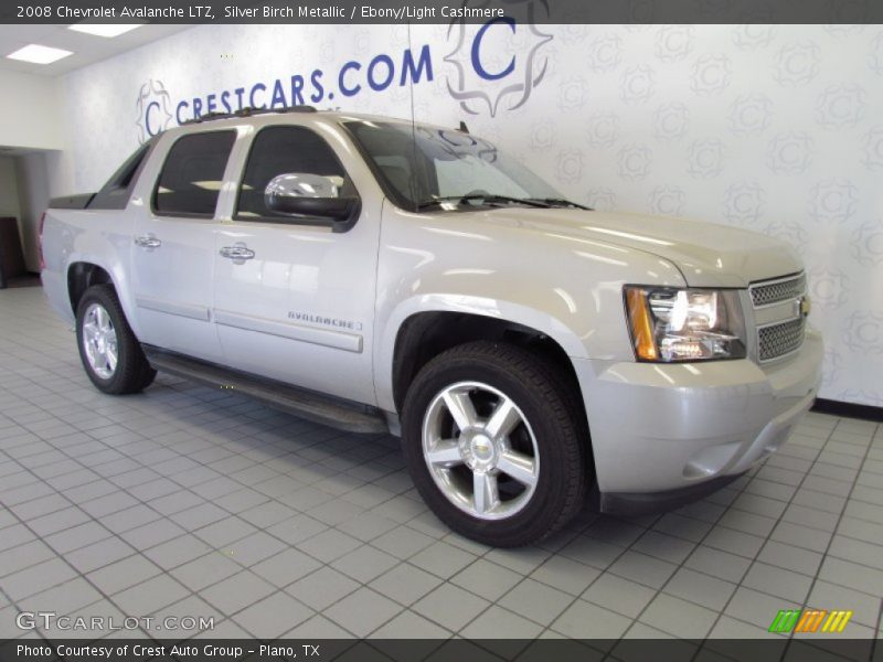 Silver Birch Metallic / Ebony/Light Cashmere 2008 Chevrolet Avalanche LTZ