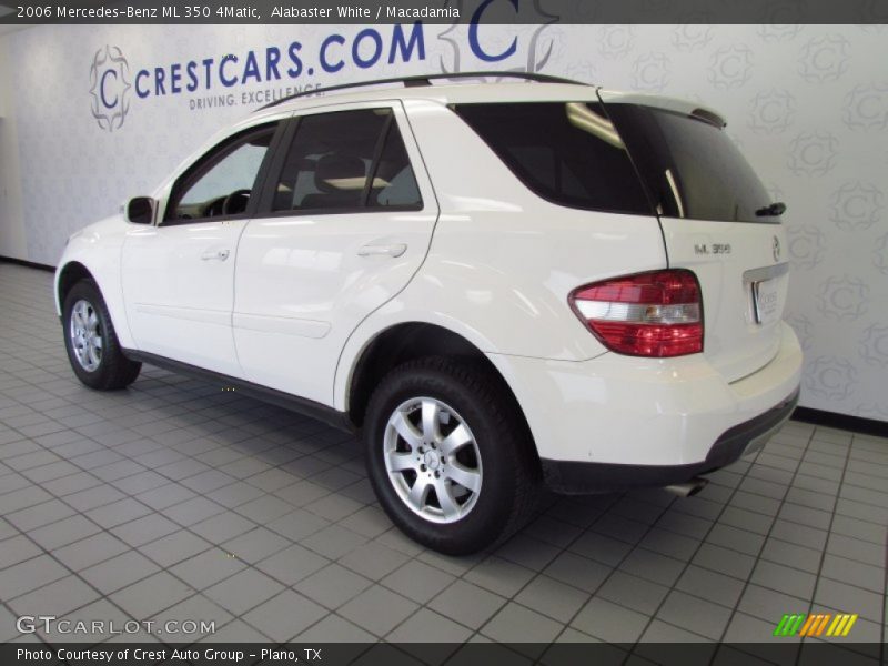 Alabaster White / Macadamia 2006 Mercedes-Benz ML 350 4Matic
