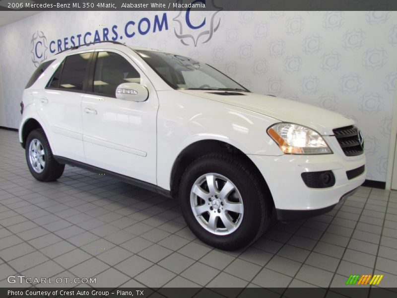Alabaster White / Macadamia 2006 Mercedes-Benz ML 350 4Matic