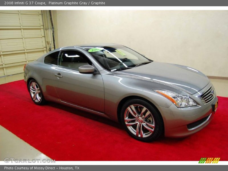 Platinum Graphite Gray / Graphite 2008 Infiniti G 37 Coupe