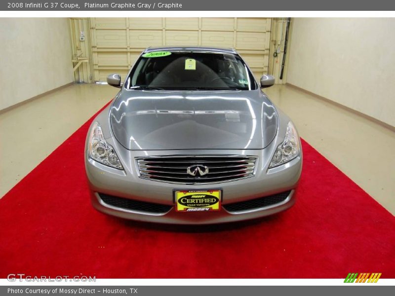 Platinum Graphite Gray / Graphite 2008 Infiniti G 37 Coupe