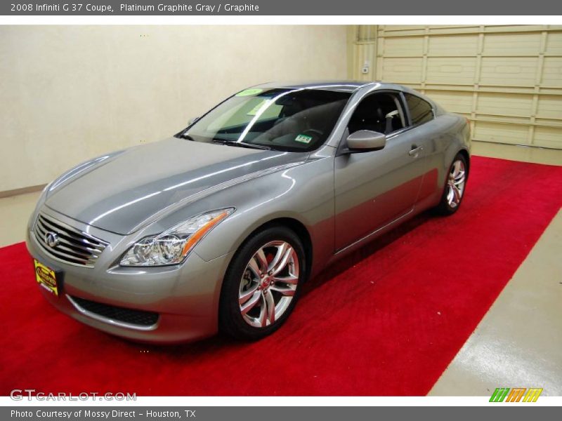 Platinum Graphite Gray / Graphite 2008 Infiniti G 37 Coupe