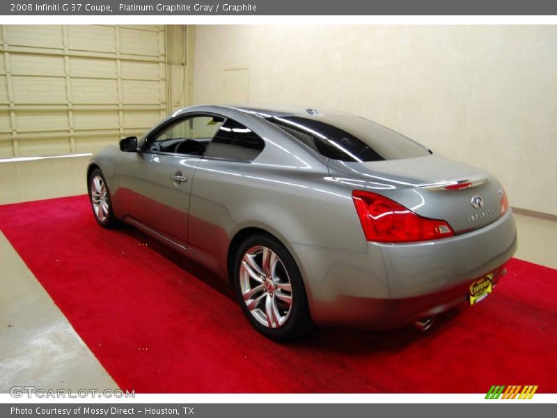 Platinum Graphite Gray / Graphite 2008 Infiniti G 37 Coupe