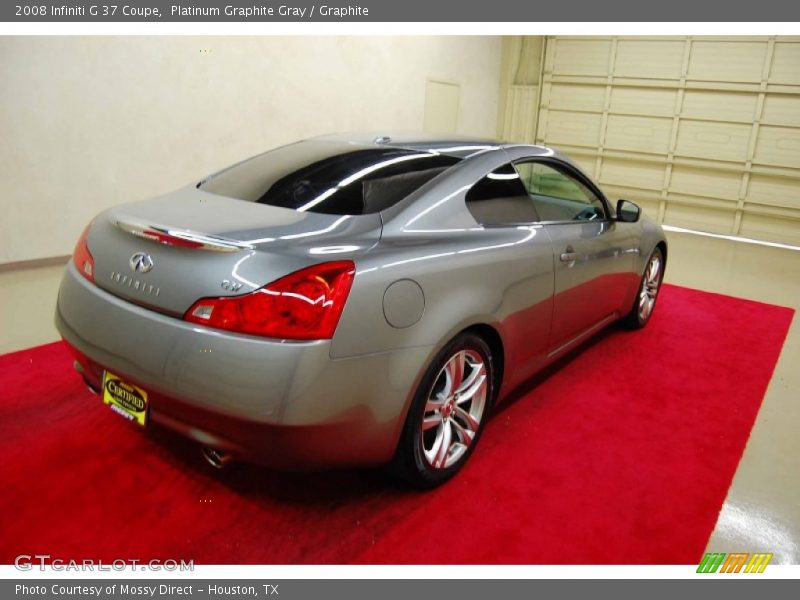 Platinum Graphite Gray / Graphite 2008 Infiniti G 37 Coupe