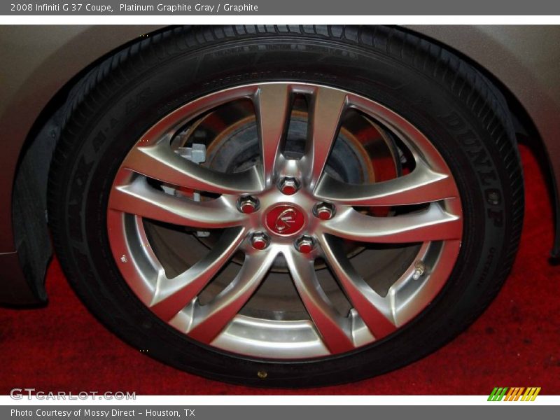 Platinum Graphite Gray / Graphite 2008 Infiniti G 37 Coupe