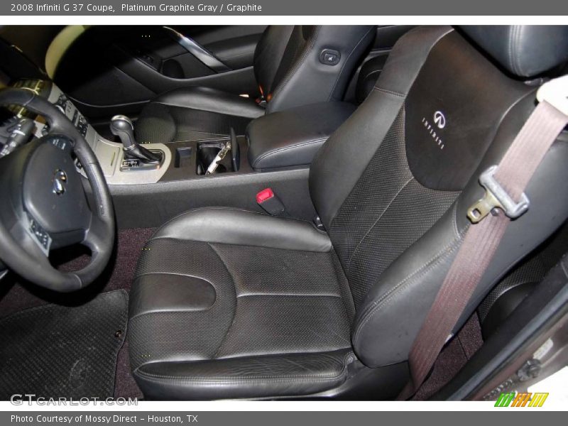 Platinum Graphite Gray / Graphite 2008 Infiniti G 37 Coupe